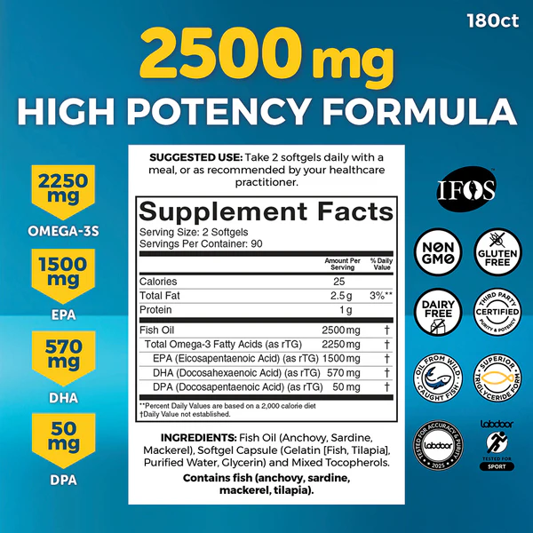 Fish Oil, Triple-Strength Omega-3